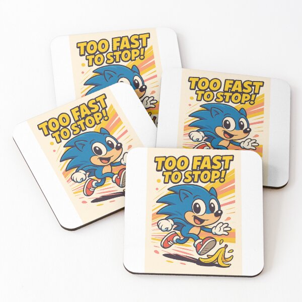 Item preview, Funny Speedy Blue Cartoon Character – Cute Kids Humor Art Design designed and sold by mbmstores.