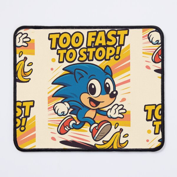 Item preview, Funny Speedy Blue Cartoon Character – Cute Kids Humor Art Design designed and sold by mbmstores.
