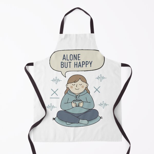 Item preview, Alone But Happy T Shirt Peaceful Solitude Mindfulness Self Love Design designed and sold by Design-Pro-21.