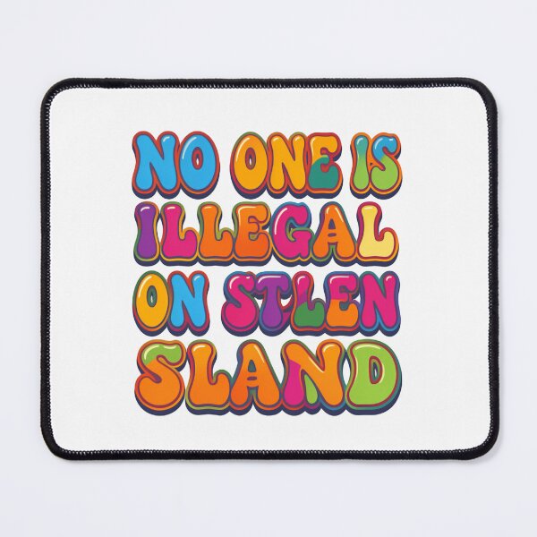 Item preview, No One Is Illegal On Stolen Land Protest Fascism Now designed and sold by SkeletonsDanger.