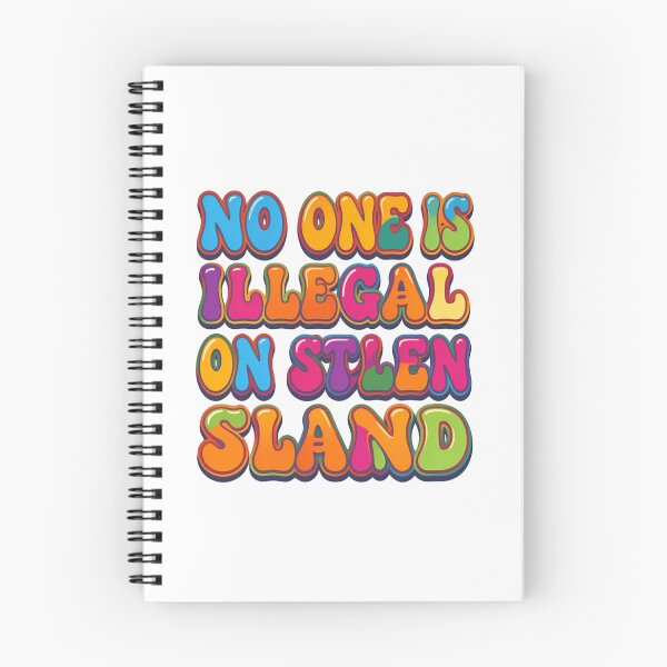 Item preview, No One Is Illegal On Stolen Land Protest Fascism Now designed and sold by SkeletonsDanger.