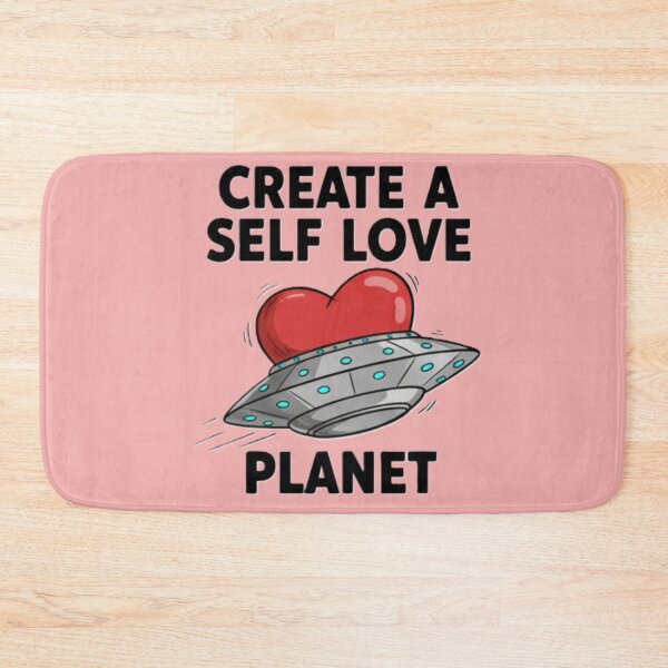 Item preview, Create a Self Love Planet  Positive Affirmation Design  Mental Wellness Aesthetic Art designed and sold by Ditstyle.