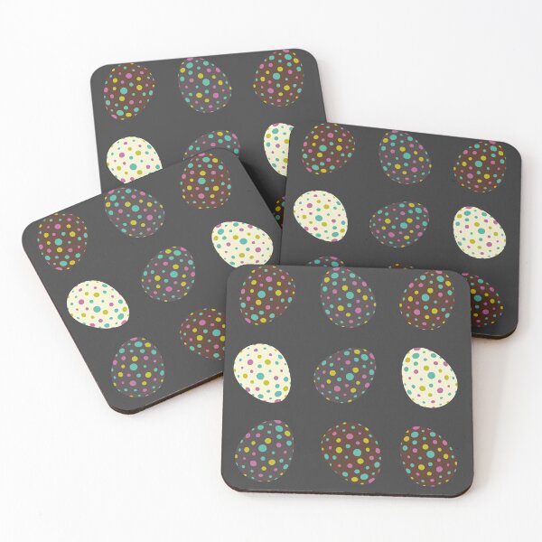 Item preview, Spotted Easter Eggs 1 - Spring Delight and Dark Grey designed and sold by Daniel Bevis Design.