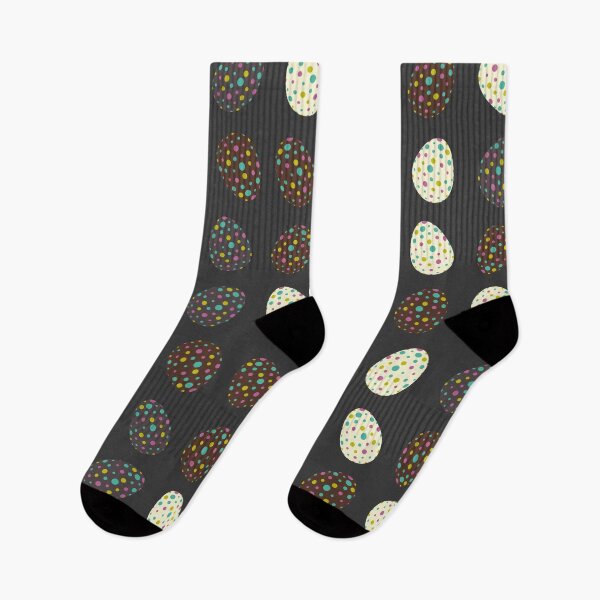 Item preview, Spotted Easter Eggs 1 - Spring Delight and Dark Grey designed and sold by Daniel Bevis Design.