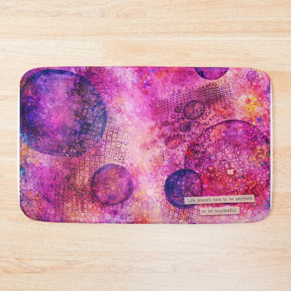 Item preview, Life Doesn’t Have to Be Perfect – Abstract Mixed Media Art designed and sold by Duckey8.