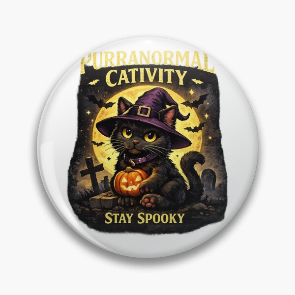Item preview, Witch Cat Halloween T-Shirt – Cute Black Cat Witch Graphic Stay Spooky Shirt designed and sold by Mona3690.