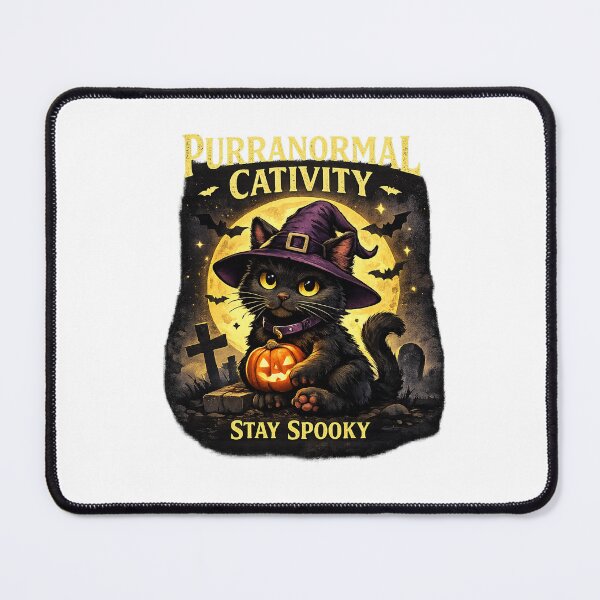Item preview, Witch Cat Halloween T-Shirt – Cute Black Cat Witch Graphic Stay Spooky Shirt designed and sold by Mona3690.