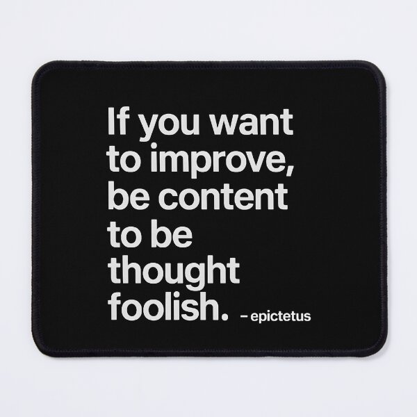 Item preview, Be Thought Foolish – Epictetus Stoic (White Font) designed and sold by TshirtsLabs.