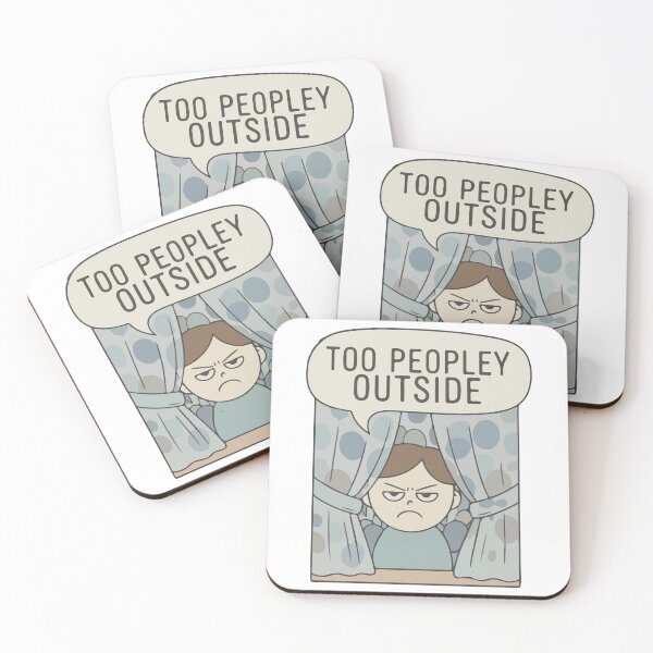 Item preview, Too Peopley Outside T Shirt  Introvert Humor Anti Social Funny Quote designed and sold by Design-Pro-21.
