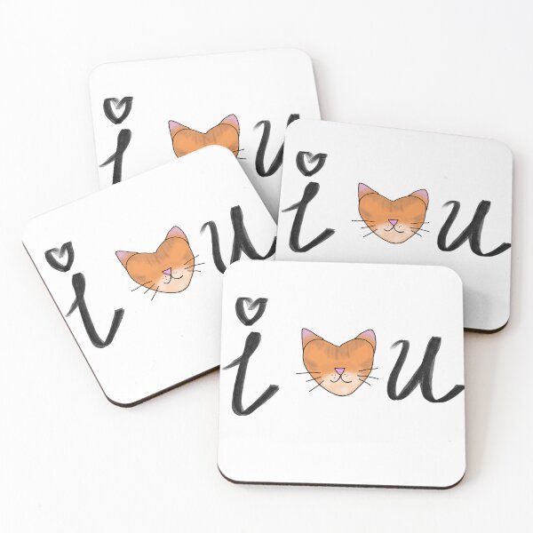 Item preview, I heart u - cat designed and sold by Bambledriel.