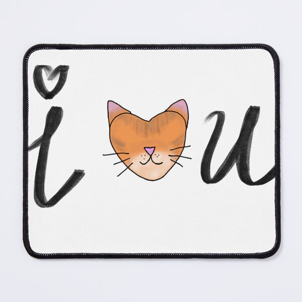 Item preview, I heart u - cat designed and sold by Bambledriel.