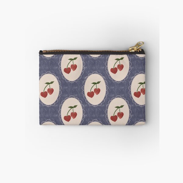 Item preview, Vintage cherry heart valentines pastel repeat. designed and sold by PrajaktaPathak.