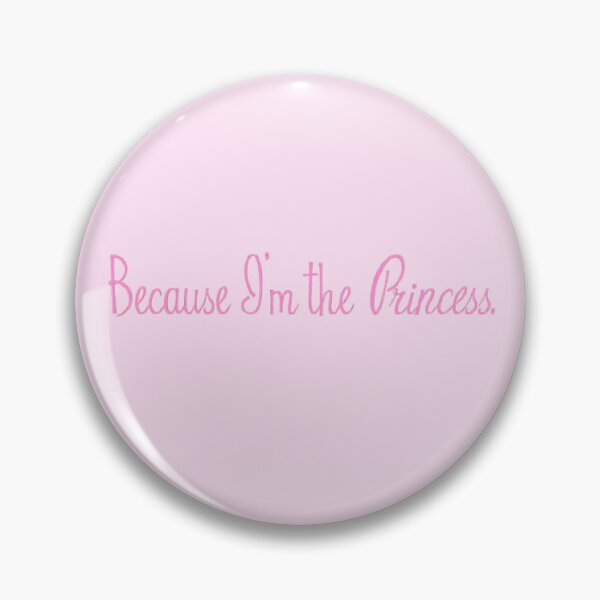 Item preview, pink cutesy girly girl sticker - because im the princess designed and sold by inainart.