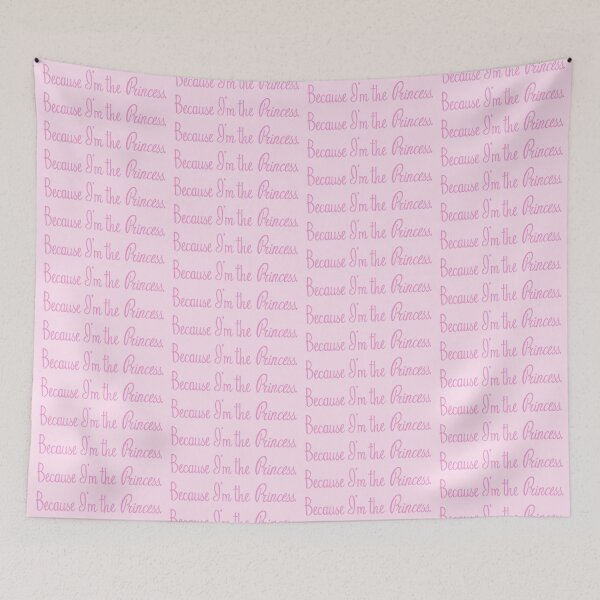 Item preview, pink cutesy girly girl sticker - because im the princess designed and sold by inainart.