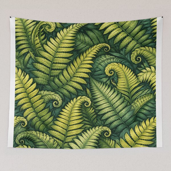 Item preview, Lush Green Fern Leaves – Elegant Tropical Botanical Pattern designed and sold by Velaty.