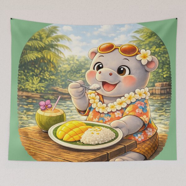 Item preview, Baby Hippo Mango Sticky Rice designed and sold by Kinley's Korner.