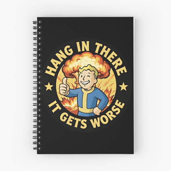 Item preview, Hang In There It Gets Worse Funny Saying Explosion   designed and sold by SkeletonsDanger.