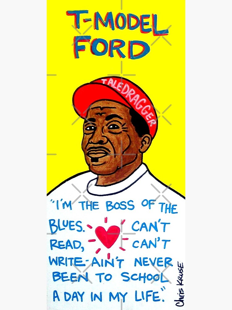 Crossroads Blues Juke Joint Folk Art Poster 