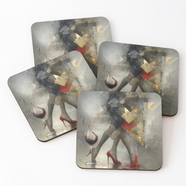 Item preview, Tango Dancers Legs "Liquid Rhythm" | Wine Art designed and sold by CodeDistilled.
