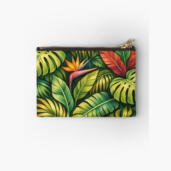 Item preview, Tropical Jungle Leaves & Birds of Paradise – Vibrant Botanical Pattern designed and sold by Velaty.