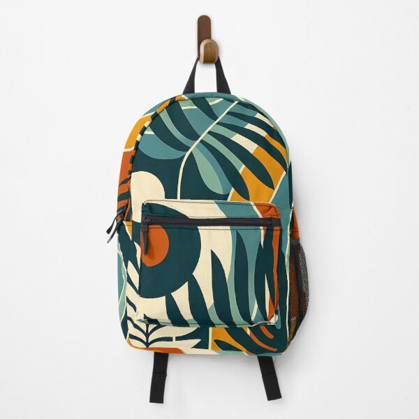 Item preview, Abstract Botanical Arches in Teal and Burnt Orange designed and sold by InkSmithery.