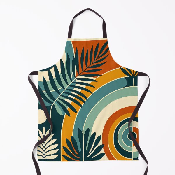 Item preview, Abstract Botanical Arches in Teal and Burnt Orange designed and sold by InkSmithery.