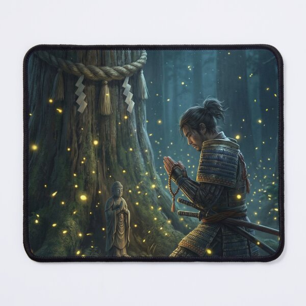 Item preview, Samurai Prayer in the Sacred Firefly Grove designed and sold by Mori-no-Akari.