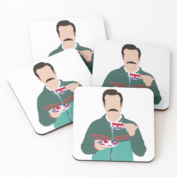 Item preview, Ted Lasso Drinking Tea Illustration | Ted Lasso Fan Art designed and sold by Still Silhouette.