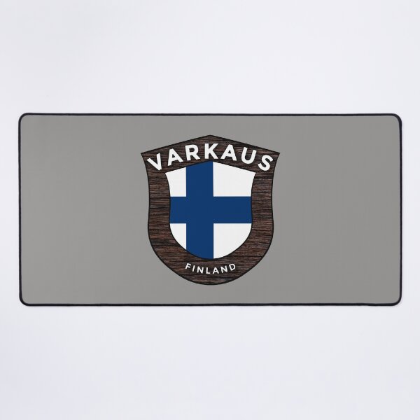 Item preview, Varkaus Finland Emblem Flag designed and sold by World Designs.