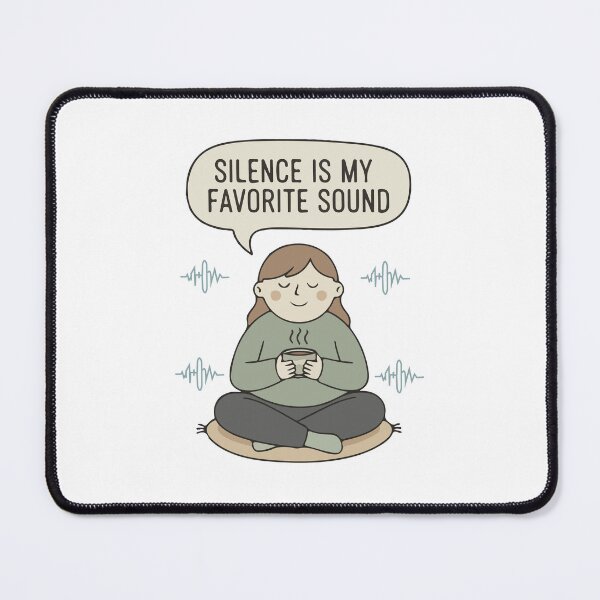 Item preview, Silence Is My Favorite Sound T Shirt Calm Introvert Peace Quote designed and sold by Design-Pro-21.