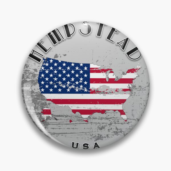 Item preview, Hempstead United States of America | Worn Flag Travel Badge designed and sold by World Designs.
