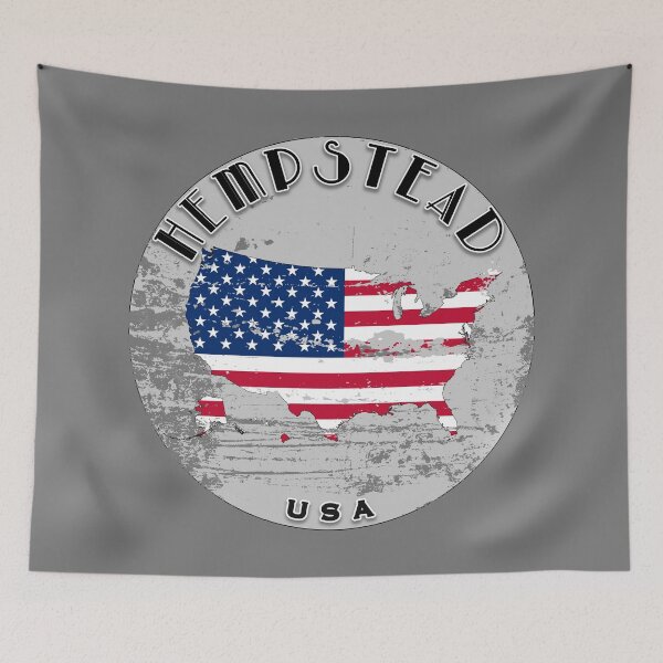 Item preview, Hempstead United States of America | Worn Flag Travel Badge designed and sold by World Designs.