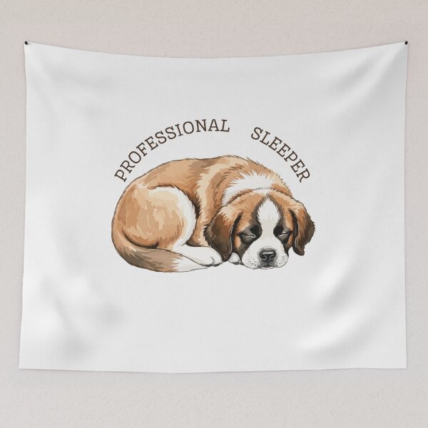 Item preview, Professional Sleeper - Cute Sleeping Dog Art designed and sold by LUV PAWSIA.