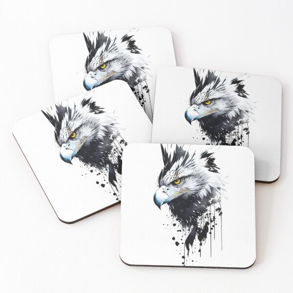 Item preview, Ink Eagle Portrait | Abstract Black and White Bird Art designed and sold by Dyan4.