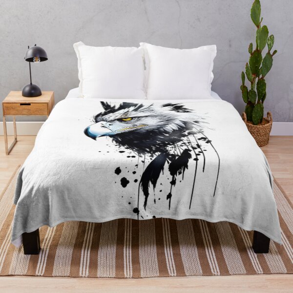Item preview, Ink Eagle Portrait | Abstract Black and White Bird Art designed and sold by Dyan4.