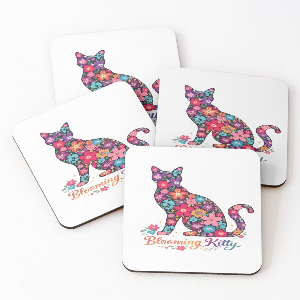 Item preview, Blooming Kitty Floral Cat T-Shirt – Colorful Flower Cat Lover Graphic Tee designed and sold by Mona3690.