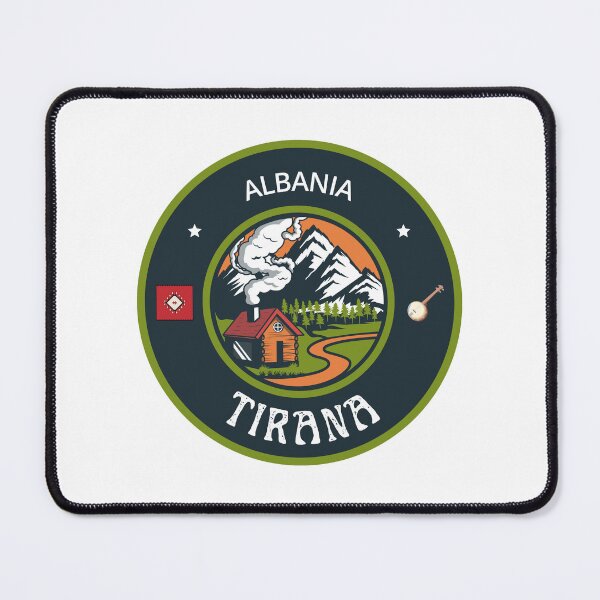 Item preview, Tirana Albania | Green Travel Emblem designed and sold by World Designs.