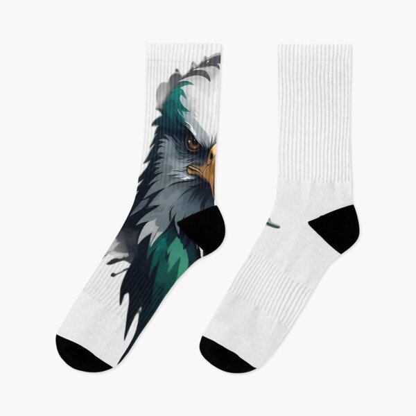 Item preview, Emerald Eagle Head | Powerful Bird of Prey Illustration designed and sold by Dyan4.