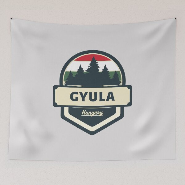 Item preview, Gyula Hungary Retro Vintage Badge designed and sold by World Designs.