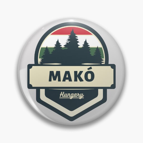 Item preview, Makó Hungary Retro Vintage Badge designed and sold by World Designs.