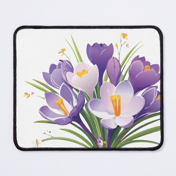 Item preview, A Bucket of Spring Sunshine: Purple Crocuses designed and sold by vonalvarazs.