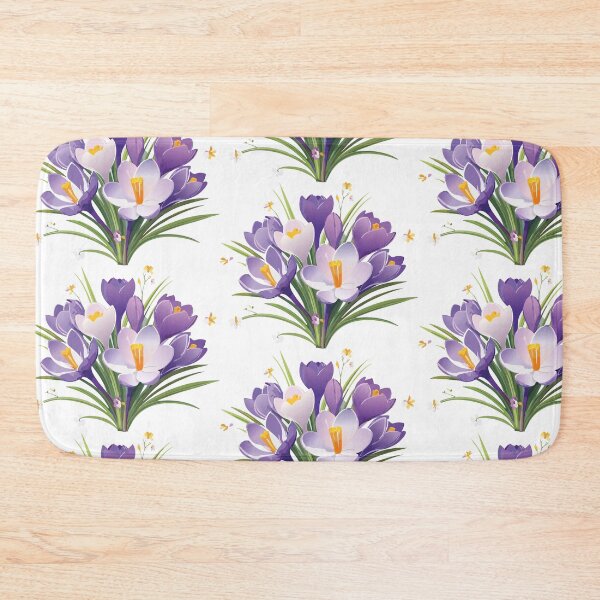 Item preview, A Bucket of Spring Sunshine: Purple Crocuses designed and sold by vonalvarazs.