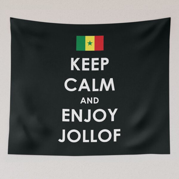 Item preview, Keep Calm And Enjoy Jollof | Senegalese version designed and sold by MammothArt.