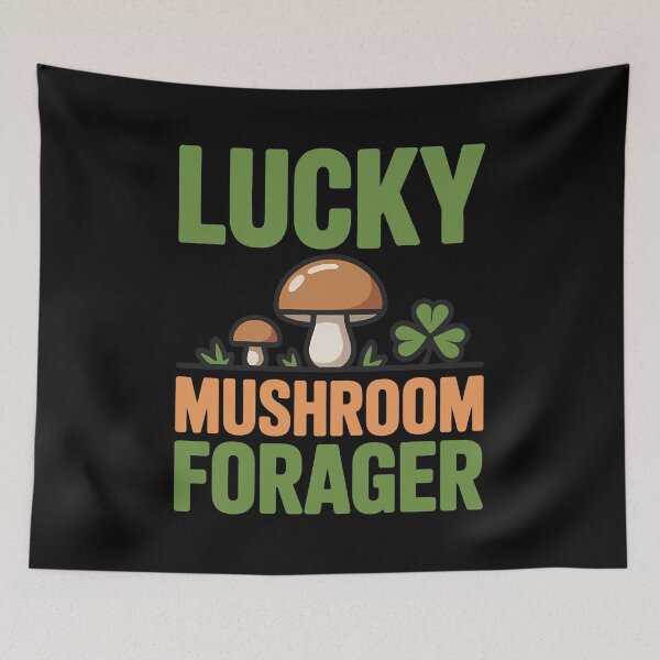 Item preview, Lucky Mushroom Forager — Mushroom Hunting and Foraging Design Celebrating Forest Finds designed and sold by NaturEdeN.