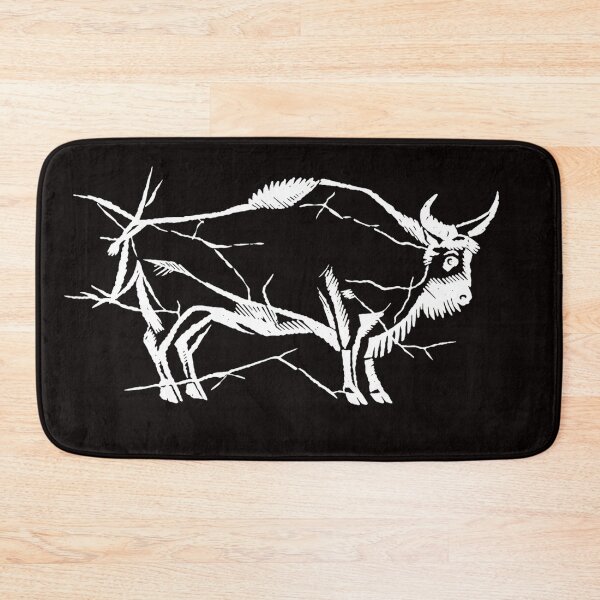 Item preview, Neolithic bull cave art from Lascaux loire valley france designed and sold by bluefrog.