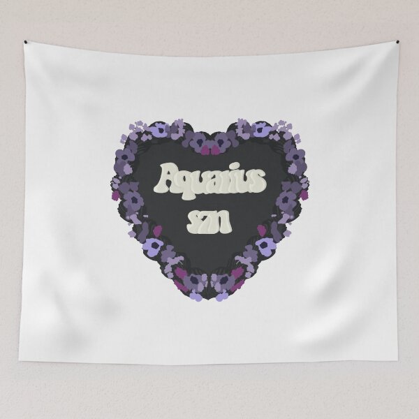 Item preview, Aquarius Season Star Sign Love Heart Birthday Cake designed and sold by FreeOrca.