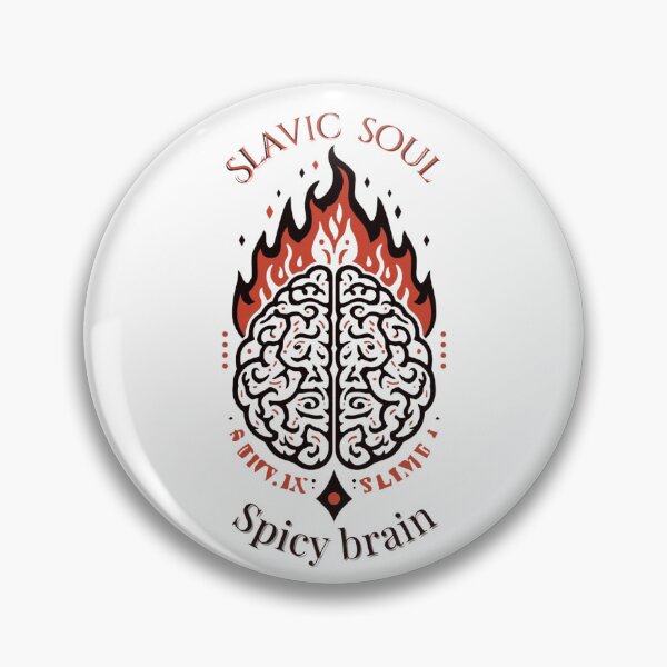 Item preview, Slavic Soul Spicy Brain | Neurodivergent Slavic Pride designed and sold by YvkafromPoland.