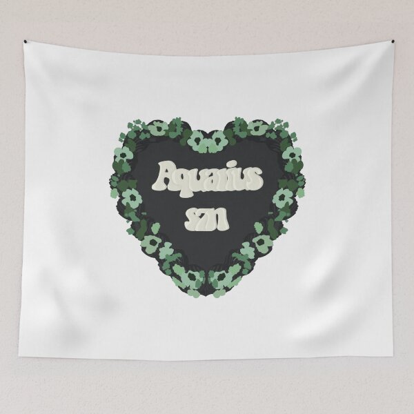Item preview, Aquarius Season Star Sign Love Heart Birthday Cake designed and sold by FreeOrca.
