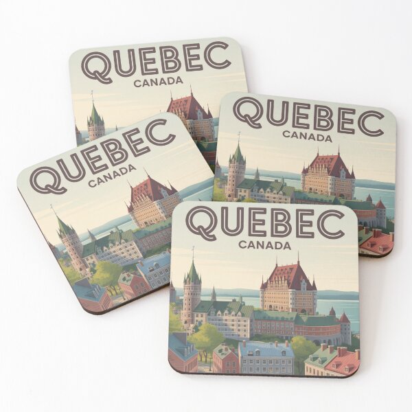 Item preview, Quebec Vintage Travel Poster – Canada Wall Art designed and sold by Timeless Design.
