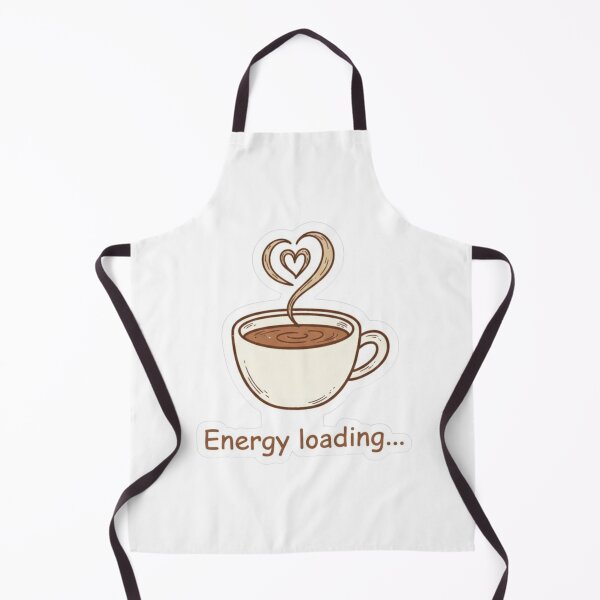 Item preview, Energy Loading Coffee Cup - Cute Aesthetic Sticker designed and sold by Bella's Ink.